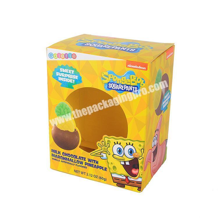 Hot Selling Kids Snacks Candy Chocolate Retail Packaging Paper Box