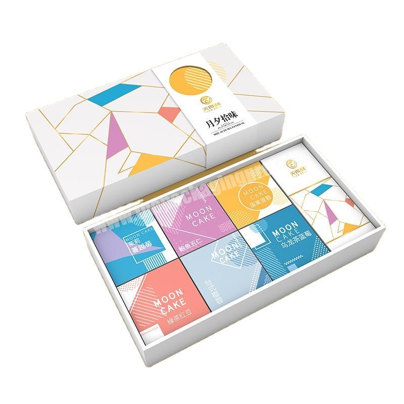 Hot Selling Promotion Custom Size Logo Printed Moon Cake Gift Paper Box
