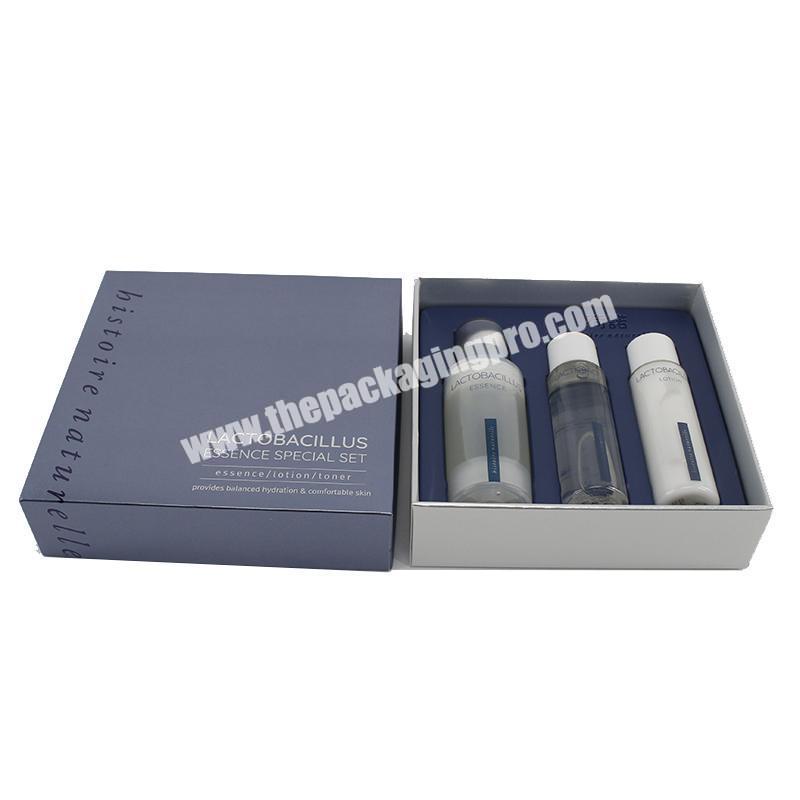 Hot selling Rigid Cardboard skin care packaging Cosmetic Gift Set Box