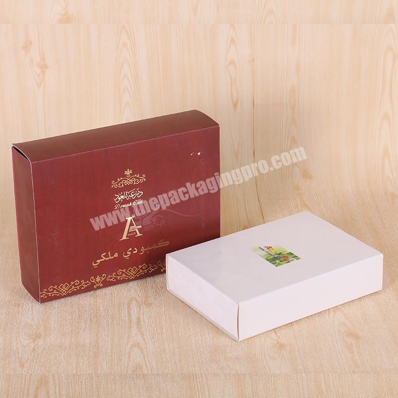 Hot stamping foil cosmetics makeup packaging paper box