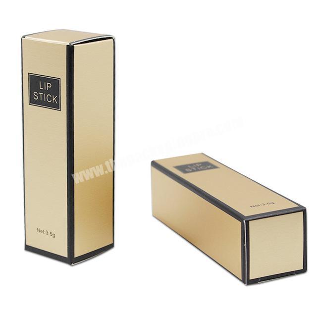 Hot stamping logo cosmetic lipgloss gift box creative paper lipstick packaging box