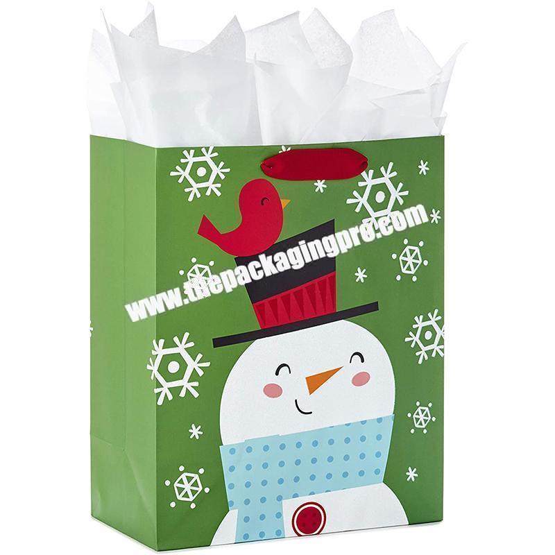 Hot Style Luxury Christmas Gift Shopping Paper Bag With Your Own Logo
