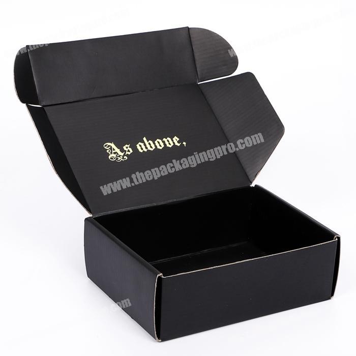 Hotsale Black  White  Brown Corrugated Ecommerce Packaging Box Paper Custom Mailer Boxes
