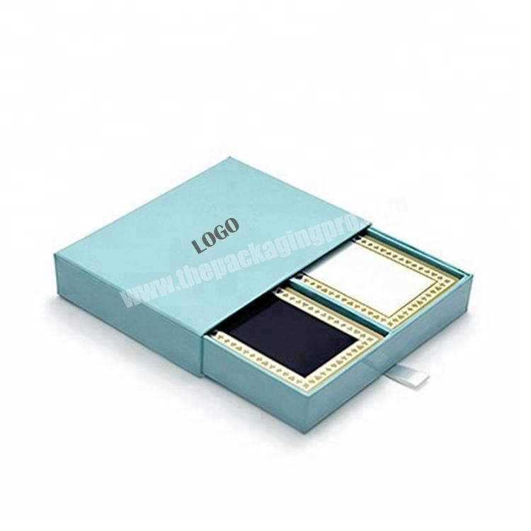 Hotsale luxury drawer custom cosmetic box packaging