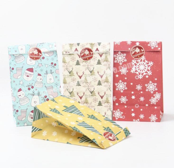 Hotsale oilproof food packaging bag  paper bag for christmas