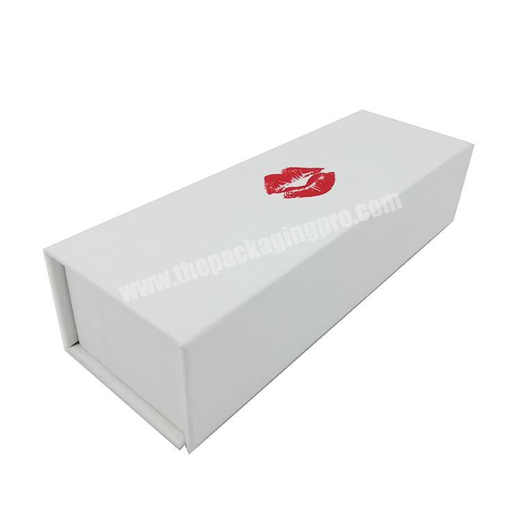Huayin Customized book shape magnetic closure Paperboard Lip Gloss Lipstick Packaging Box