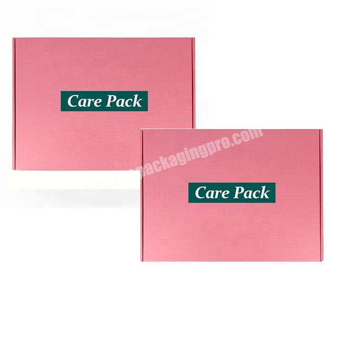 In stock Mailing Box Pure Pink Bra Underwear Clothing Kraft Packaging Shipping Boxes