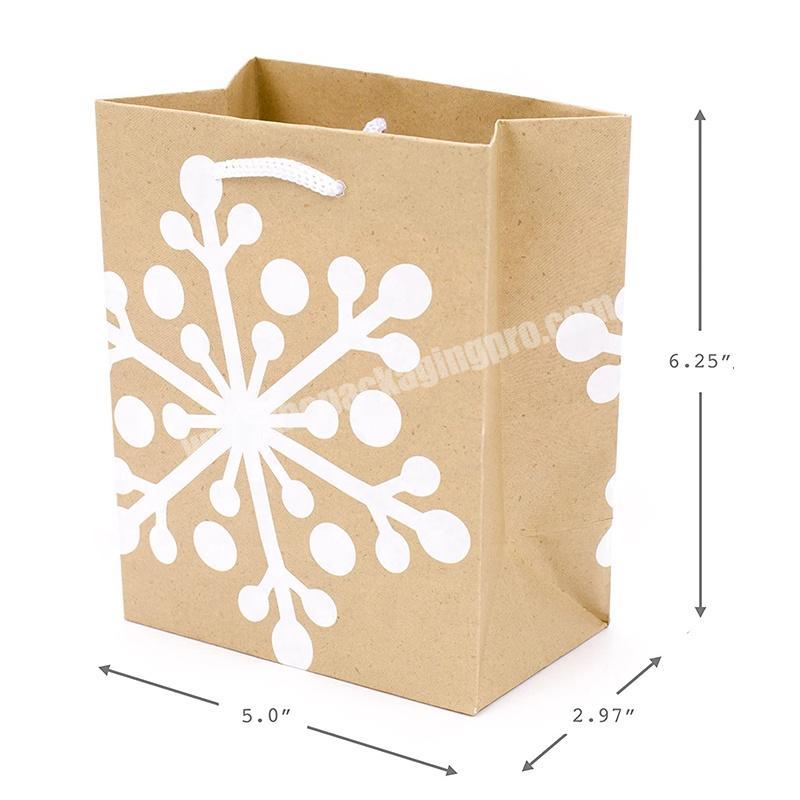 In Stock Manufacturer Low Cost Christmas Cheap White Kraft Paper Bag For GiftFood Packaging