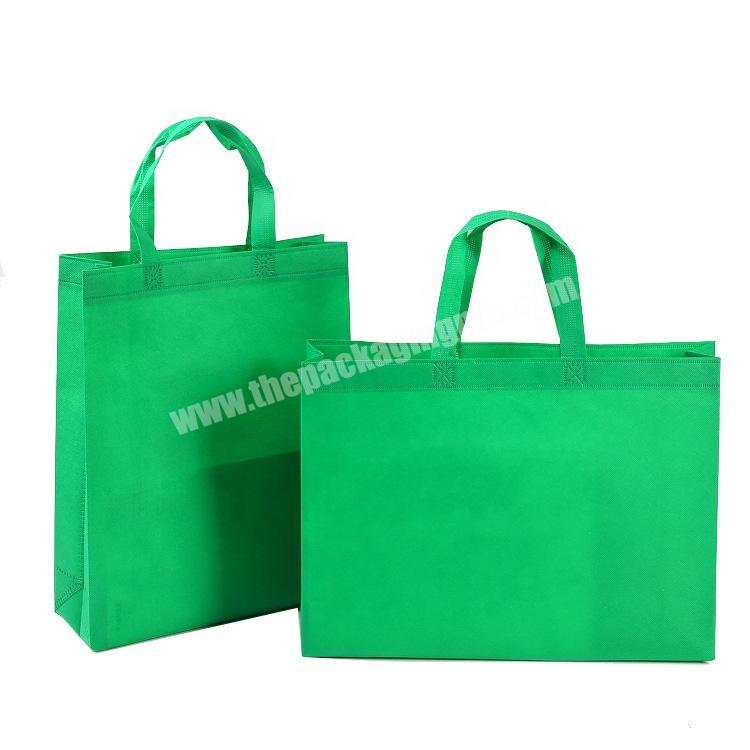 In stock promotional standard sizes reusable non woven custom tote bags no minimum