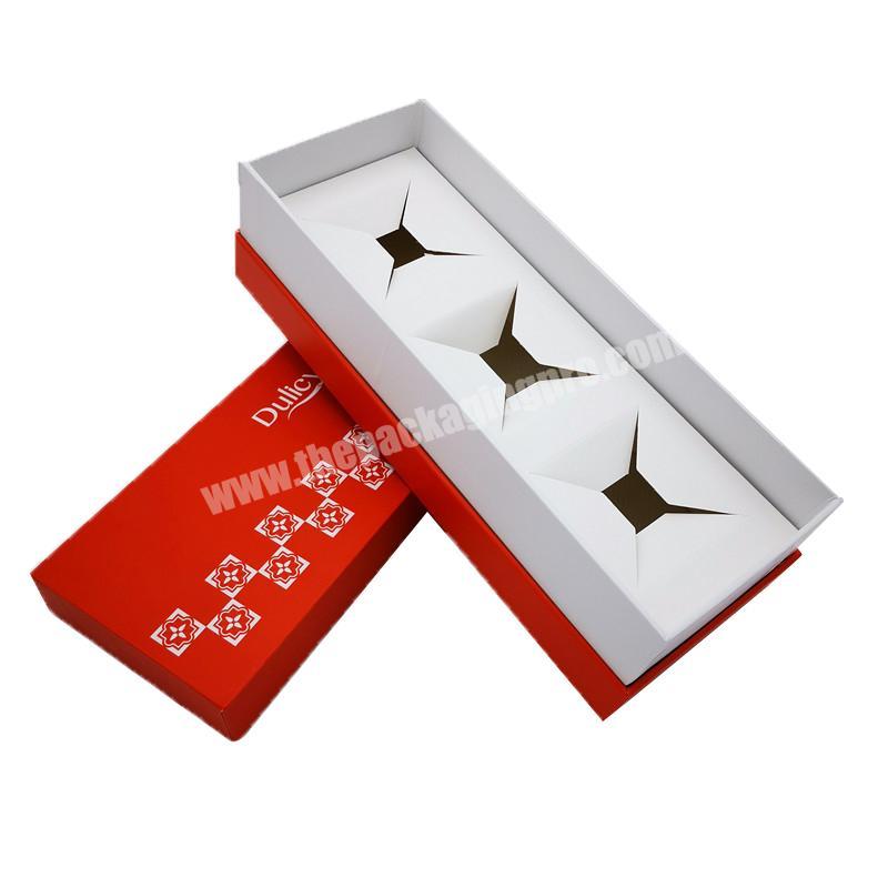 Innovative custom logo paper packaging gift box with top lid and bottom cover