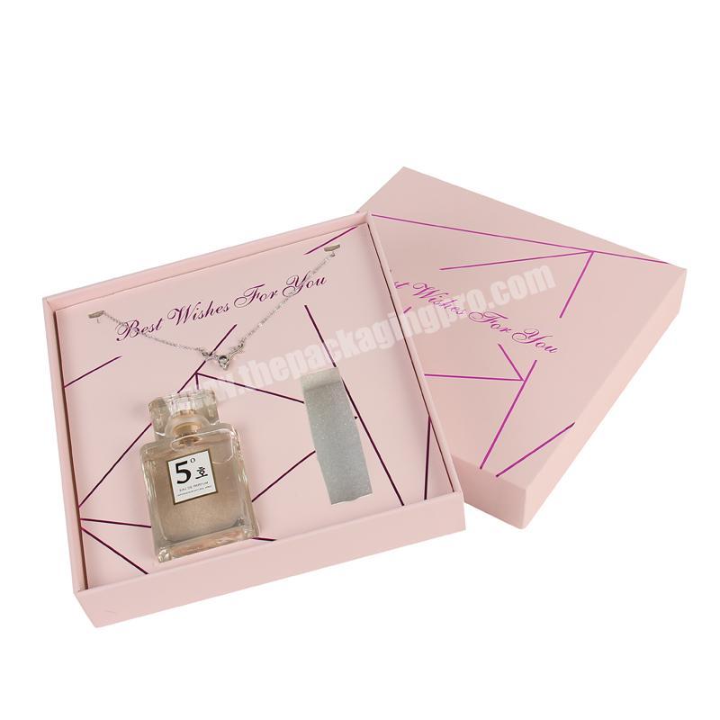 Jewellery Jewelry 2 In 1 Hologram Necklace Boxes Recycled Perfume Packaging Paper Box