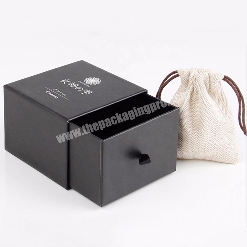 jewelry cardboard gift box with custom jewelry pouch with your logo