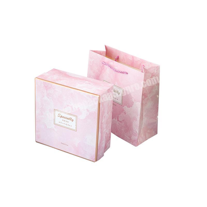 Jewelry Package Rectangle Marbling Paper Box marble box packaging marble gift box