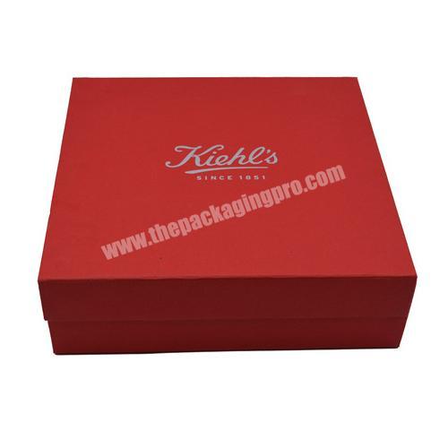 JINGLIN Custom Logo Printed Red Cardboard Folding Gift Box Magnetic Box