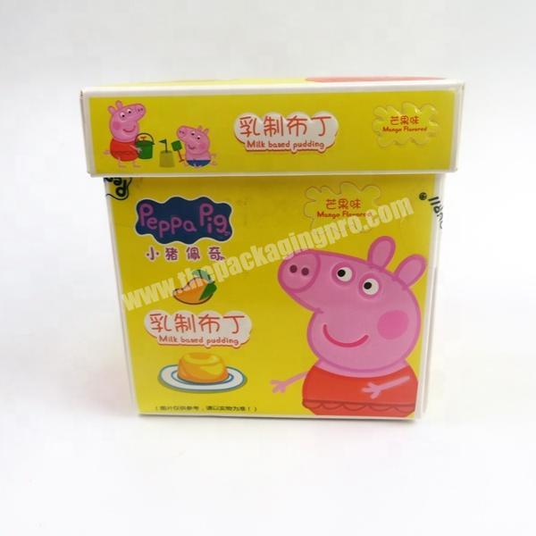 Kid Snack Package Colorful Printing Paper Packing Box