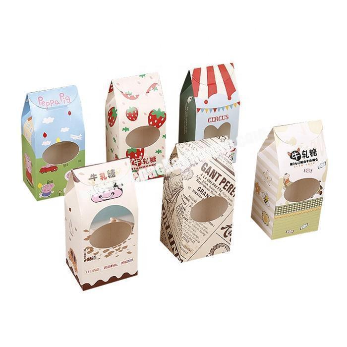 Kids favor small cute paper stan up bags for nougat candy