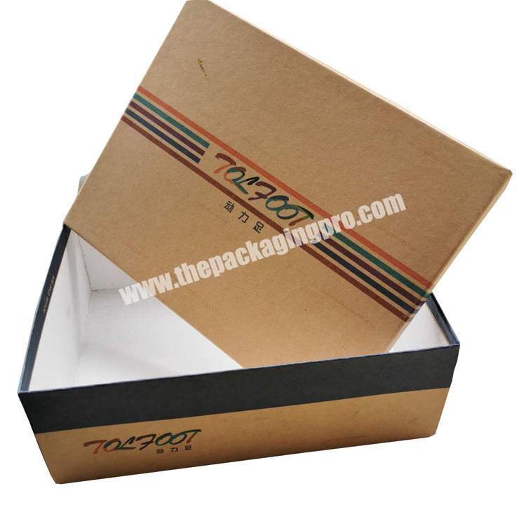 Kraft cardboard paper box sports shoe box