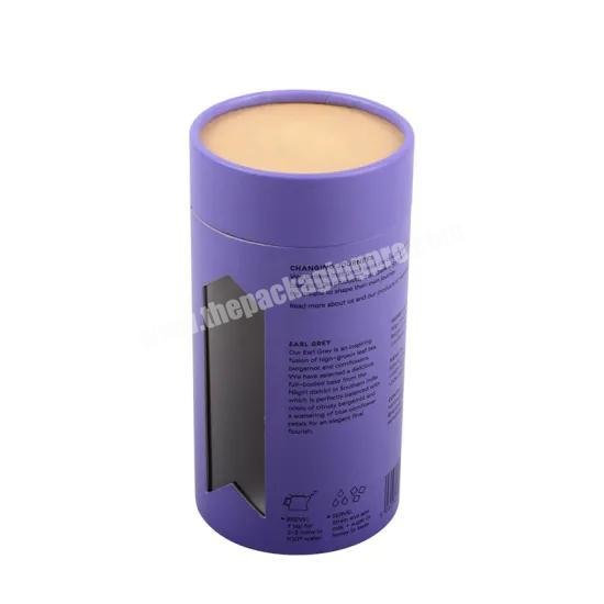 Kraft Cardboard Recycle Candle Jar Holder Perfume Bottle Paper Tube Packaging Round Box
