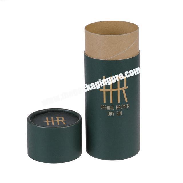 kraft cardboard round cylinder t-shirt box packaging