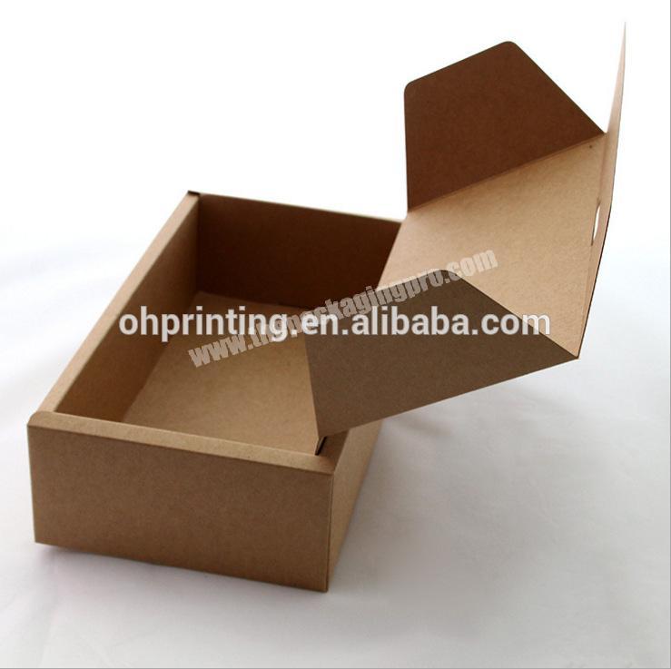 kraft corrugated standard collapsible shoe box