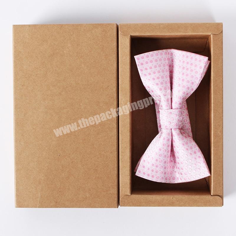 kraft custom bow tie packaging box