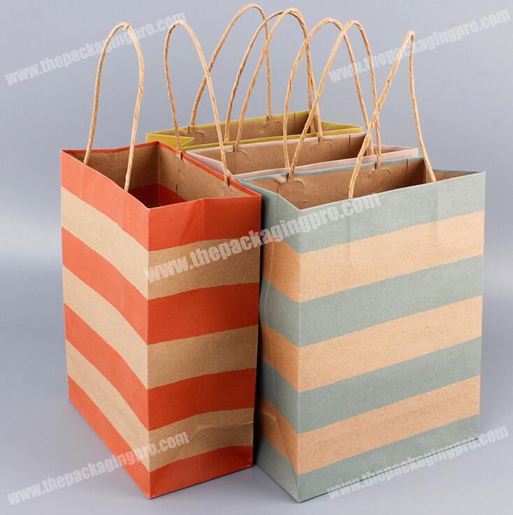 KRAFT GIFT BAGS STORE BAGS MERCHANDISE PAPER JEWELRY BAGS