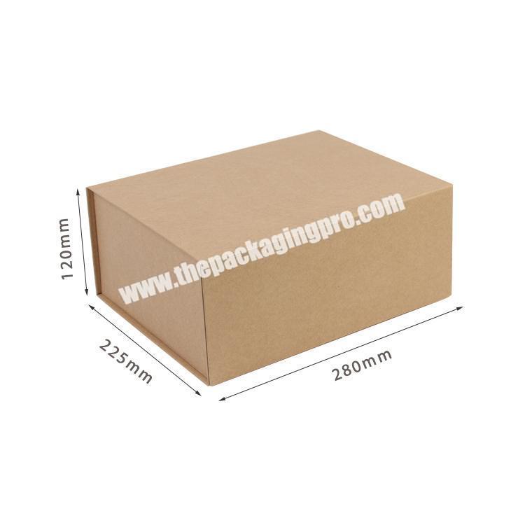 kraft packaging biodegradable folding magnetic paper box