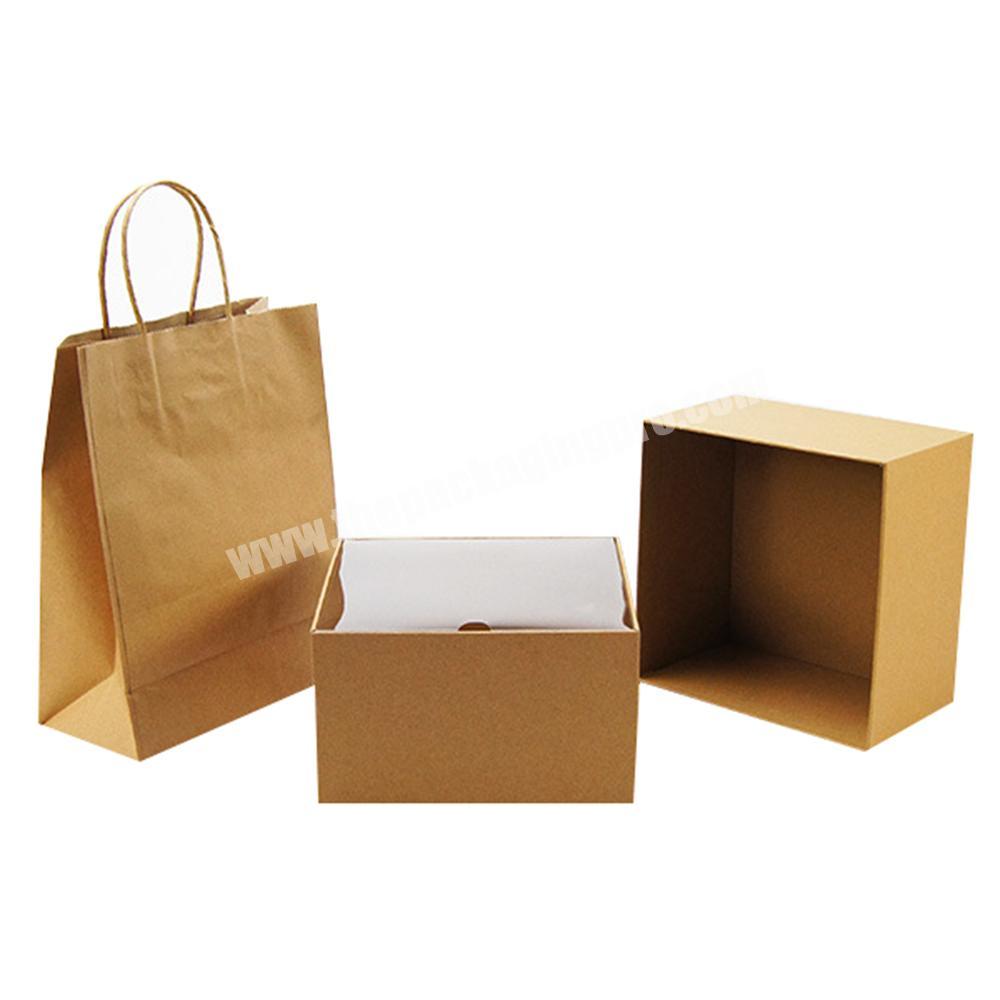 Kraft packaging box clear pvc window box