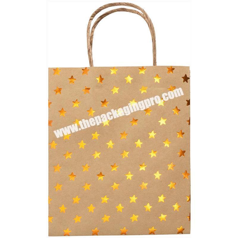 Kraft Paper Bag Packaging Shopping Carrying Paper Bag for Coffee Packing with Custom Logo