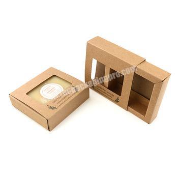 Kraft Paper Box Direct From Factory Hot Brown Kraft Recycled Headset Packing Paper Box With Pvc Window