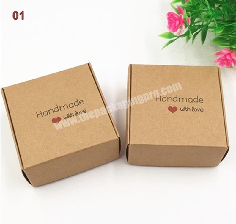 Kraft Paper Boxes Packaging Boxes Shipping Box Mailing Wedding Favor Packaging Kraft Paper Party Gift Box