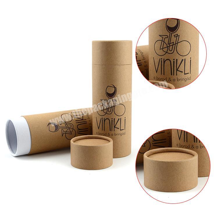 kraft paper can packaging round boxes kraft cardboard tube for socks