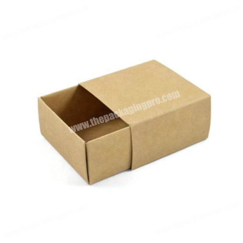 Kraft paper cardboard drawer luxury paper packaging boxes with logo