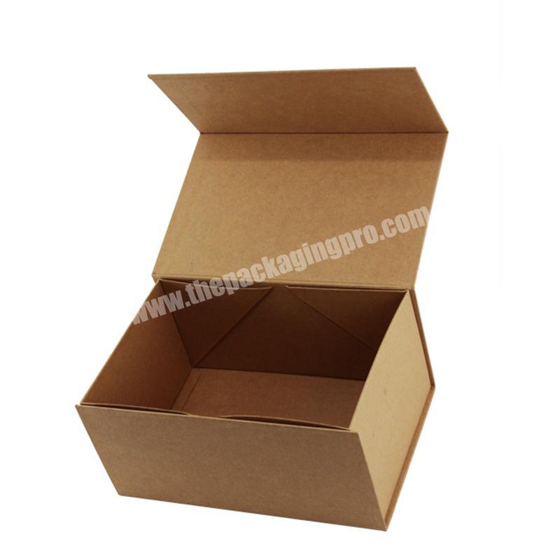 kraft paper foldable uggh boots for women shoes box packaging custom