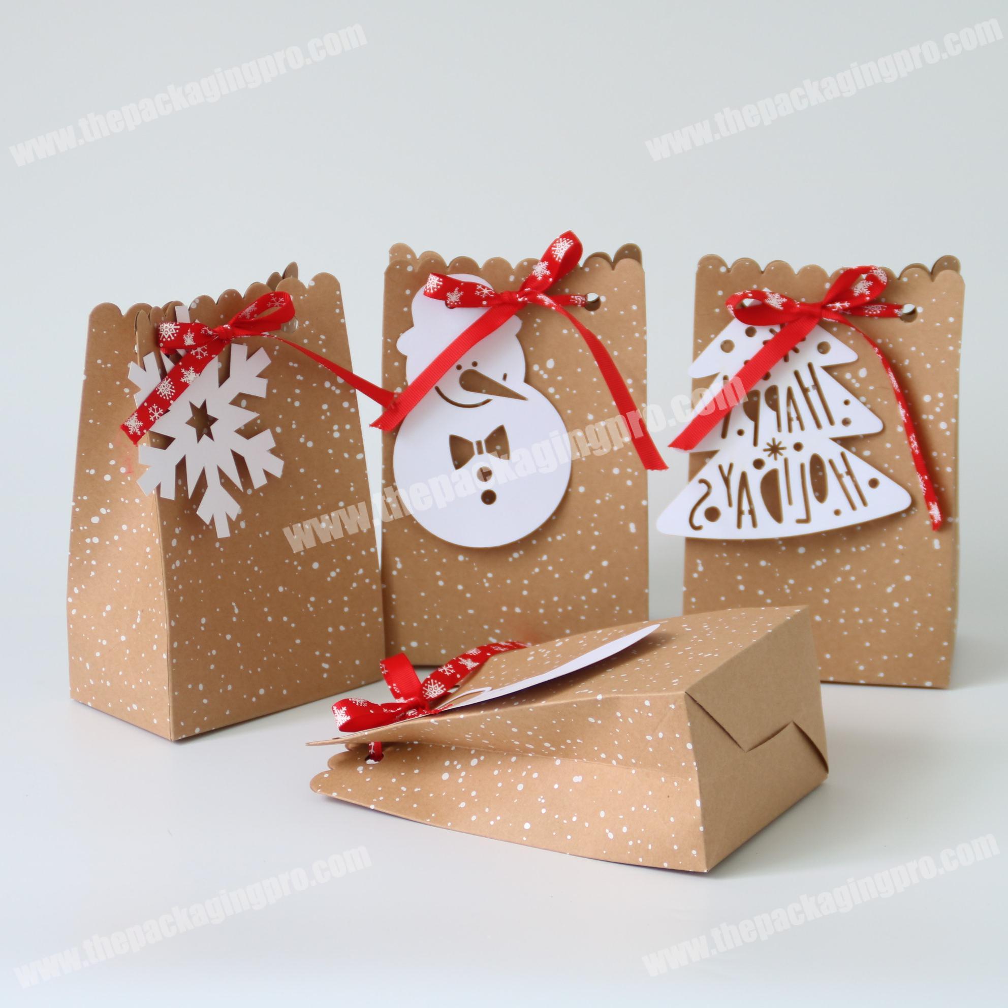 12-Pack Cardboard Christmas Treat Boxes for Gift Wrapping from Zaptex White 