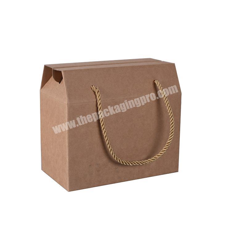 Kraft Paper Gift Paper Box Food With Handle