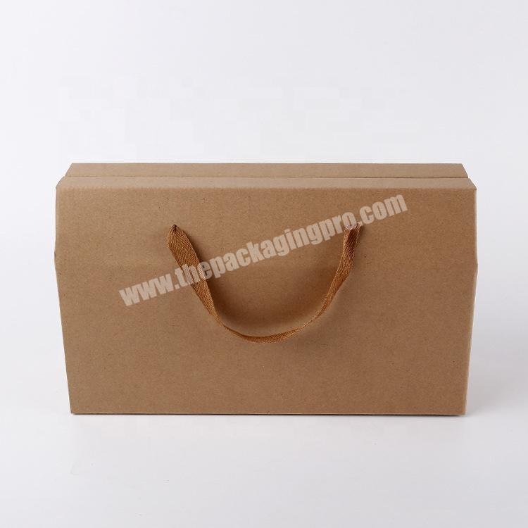 Kraft Paper Package Gift Box With Handle
