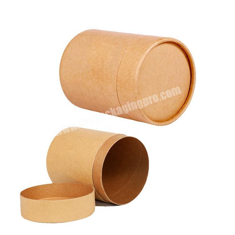 Kraft paper postal tube with paper lidbiodegradable cardboard paper tube