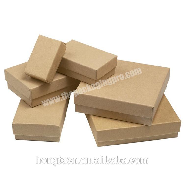 kraft paper square cardboard jewelry box