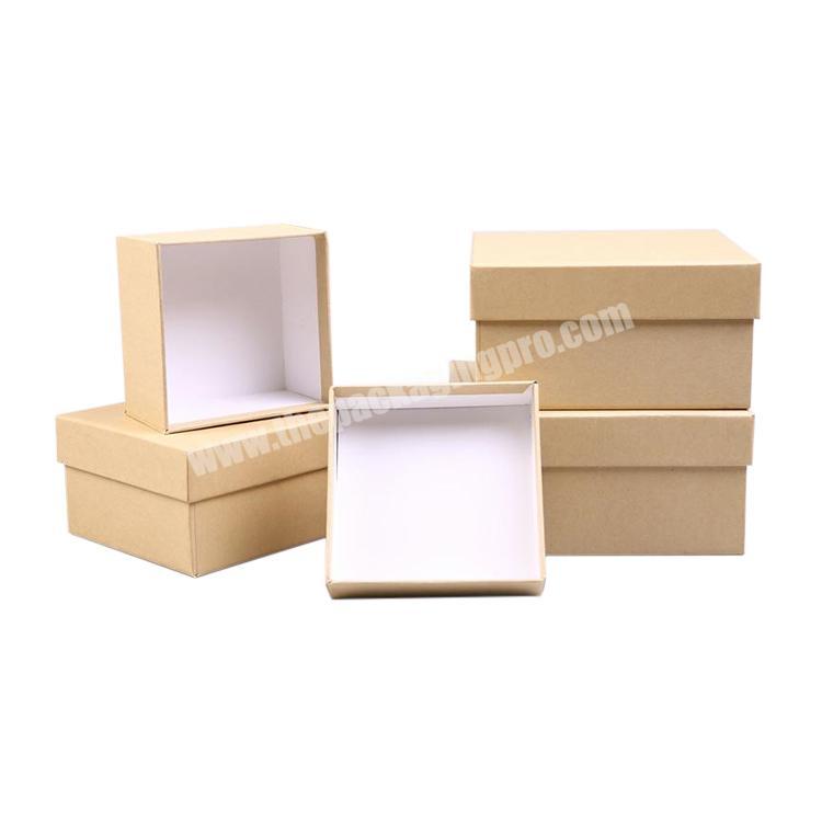 Kraft Paper Square Watch Packaging Box with Custom Printing Logo