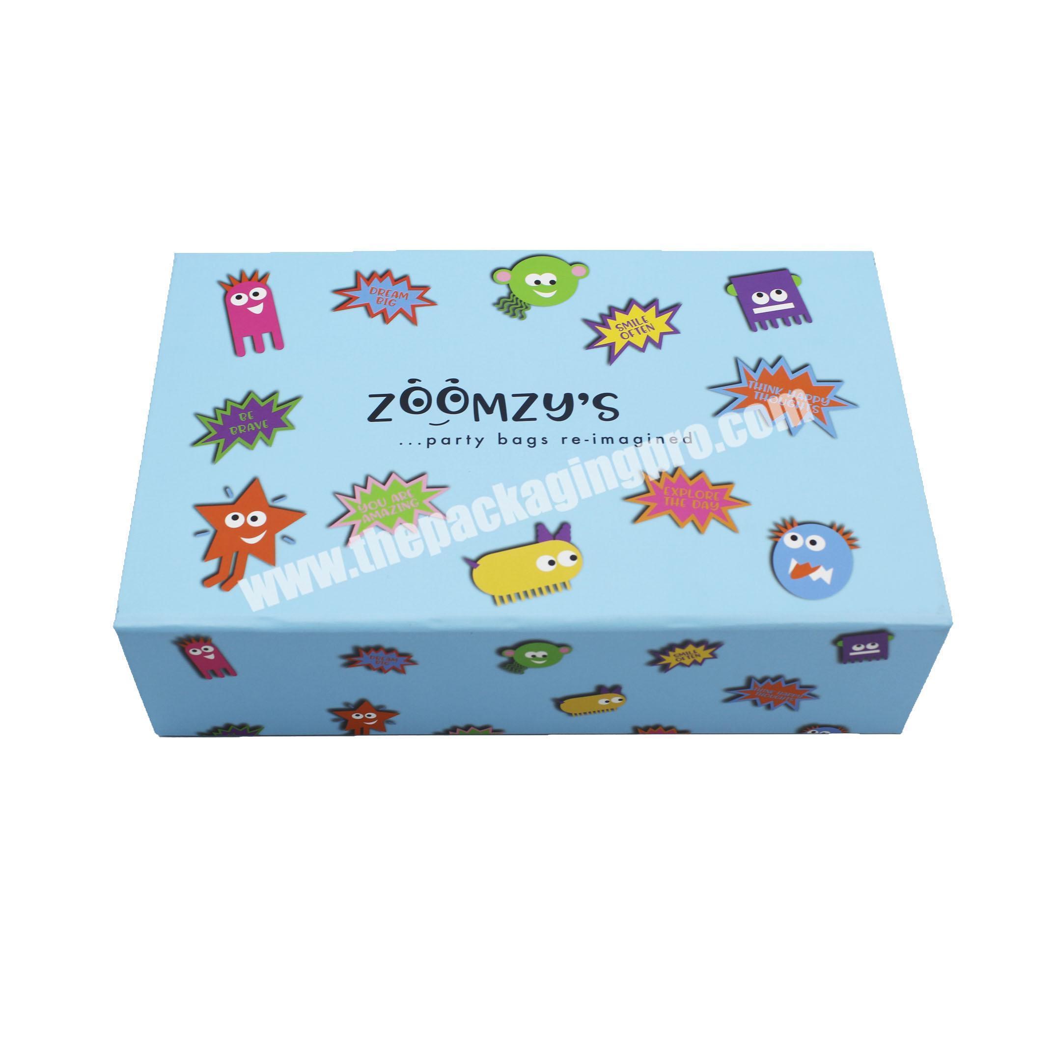 Kraft Sustainable Children Candy Clothes Packaging Corrugated Shipping Boxes Custom Logo