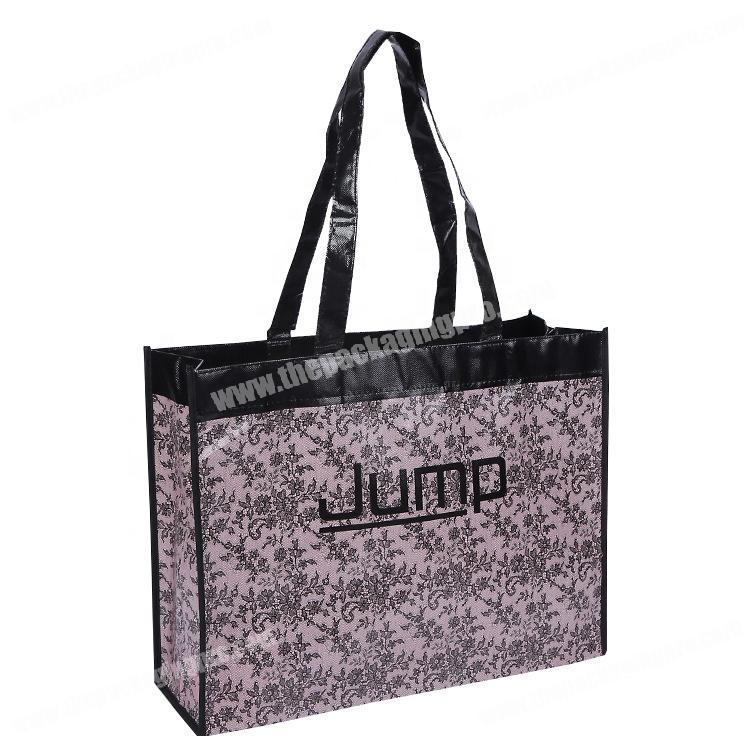 Ladies handle custom printed disposable nonwoven cloth shopping bag