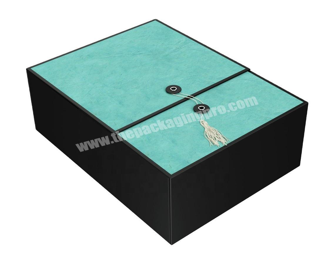 Large gift box with tassels, no glue or tape required for greeting cards
