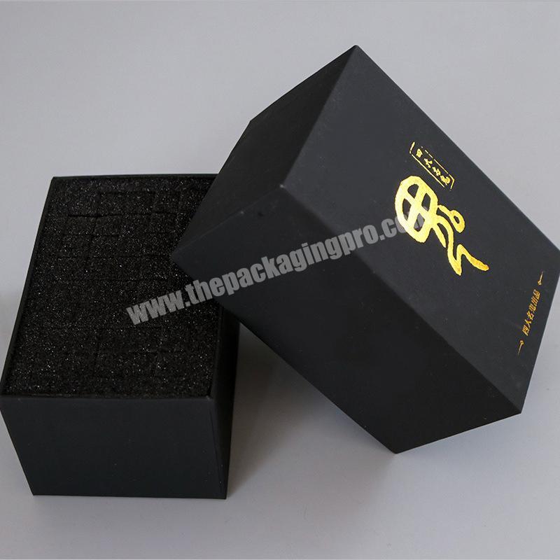 Large high end custom drawer gift box sliding rigid paperboard packaging box with foam trays for jewelry
