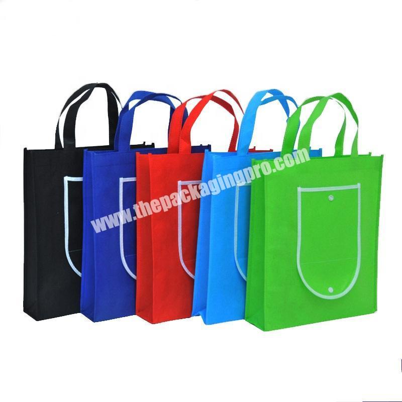 Latest fashional eco customized color size promotional foldable shopping bag with your logo