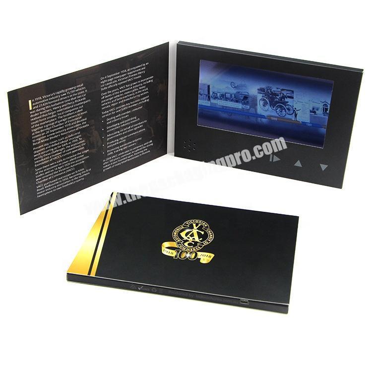 lcd screen greeting card supplier fancy 3d video greeting card
