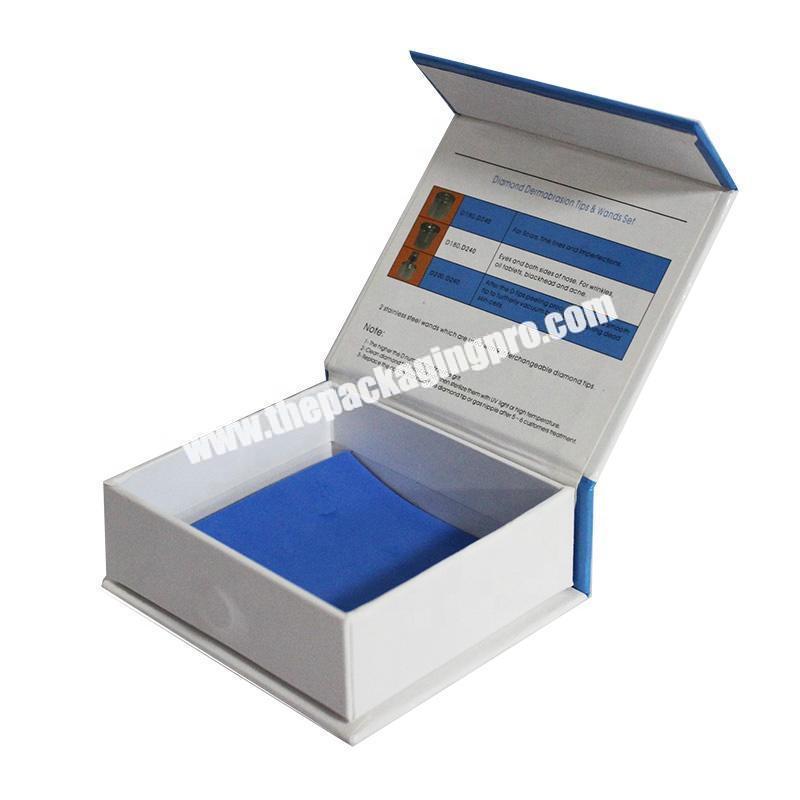 Leader Packaging Reasonable Price Collapsable Card Board White Box Small Size Customized Gift Box With Magnetic Closure Clasp