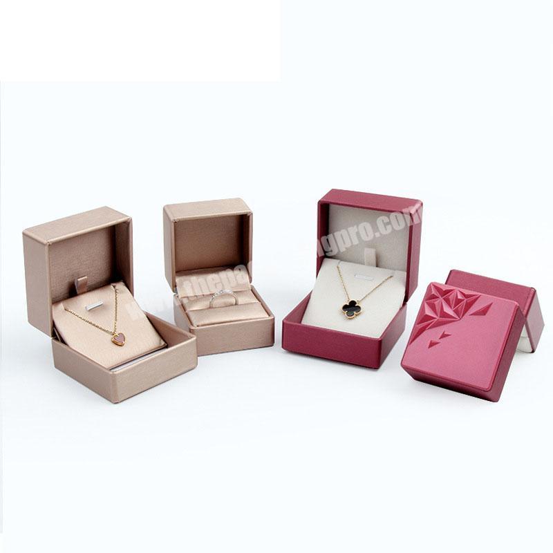 Leather Gift Box Necklace Box Jewelry Boxes For Ring