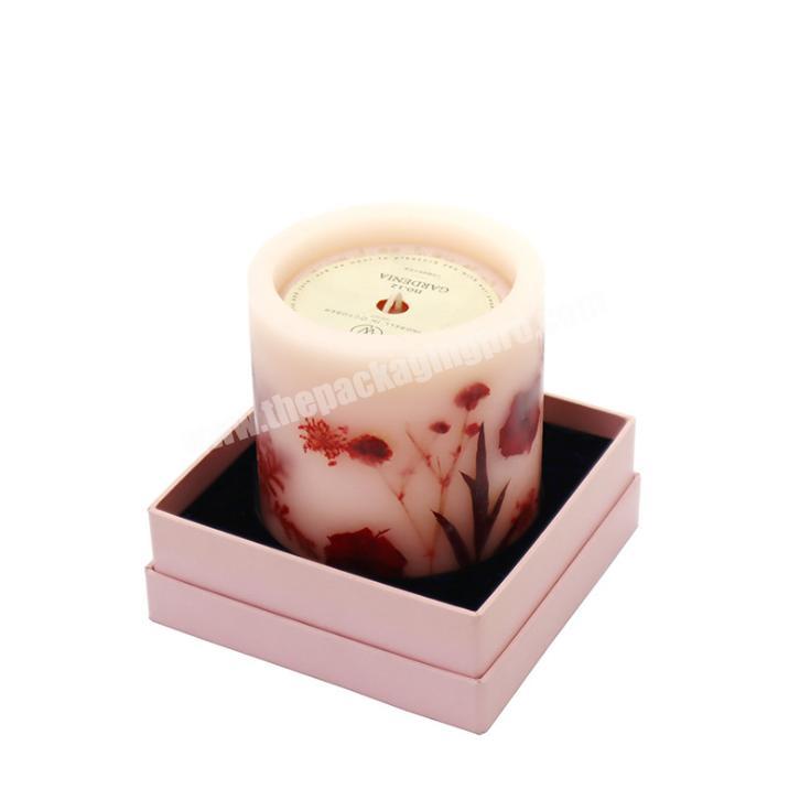 Leather Packaging Gift Box Wedding Gifts Box With For Glass Bottle Perfume Custom Matte White Candle Gift Package Box
