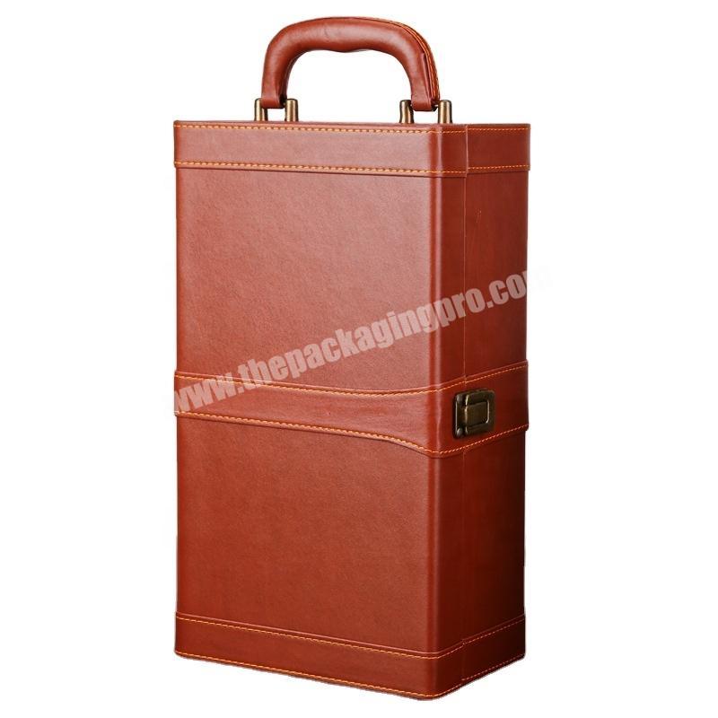 leather wine elegant gift box custom boxes with logo